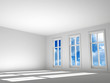 empty room with a sunlight and sky in a window empty room with a sunlight and sky in a window