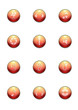 Various colorful multimedia glossy icons