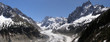 Panorama Mer de Glace et sommets Alpes