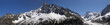 Panorama Mer de Glace et Drus vu du Montenvers
