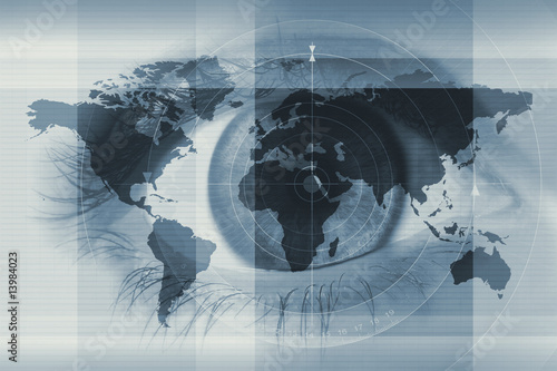 eye and worldmap eye and worldmap
