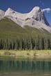 Canmore, Alberta, Canada; Ha Ling peak and Quarry Lake