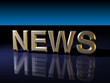 News Text on Dark Background