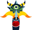 alien face illustration