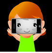 girl with camera phone girl with camera phone