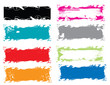 grunge banners in 6 colors for your website