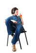 listening to the music