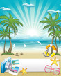Summer holidays card