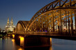 Kölner Dom mit Hohenzollnerbrücke