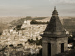 Panorama vintage of houses in italian town (Ragusa Panorama vintage of houses in italian town (Ragusa