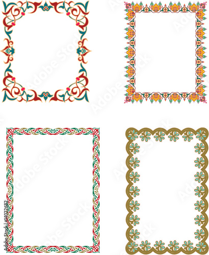 flower borders and frames. Arabic Frames and Borders