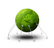 Photo en ligne au meilleur prix Green planet with wires