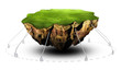 Floating ground tired with usb wires