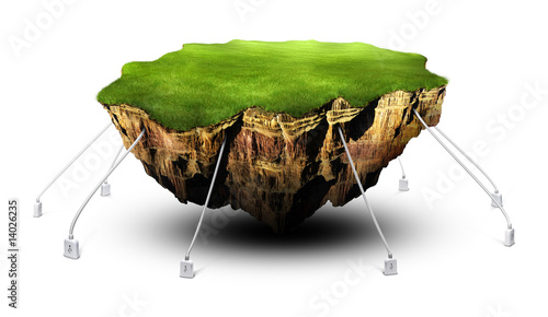 Illustration: Floating ground tired with usb wires Floating ground tired with usb wires