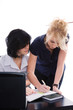 Business women working on a laptop Business women working on a laptop