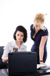 Business women working on a laptop Business women working on a laptop