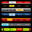 Easy to edit website navigation templates 5 (variant on Black)