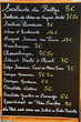 Menu de restaurant Menu de restaurant