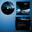 CD cover design with copy space, vector. Blue color. CD cover design with copy space, vector. Blue color.