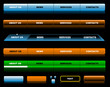 Editable glossy website navigation templates 1