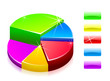 Glossy diagram on white (finance)