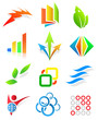Colorful design elements. Editable vector.