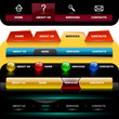 Easy to edit stylish website navigation templates 3