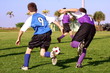 Fighting for the soccer ball