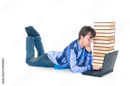 Teenager schoolboy