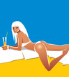 Sexy girl on a beach