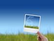 Picture in a hand. Picture in a hand.