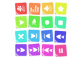 Media player vector iconset Media player vector iconset