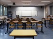 Salle de classe dans un lycée français