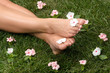 Feet on Grass