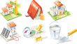 Vector real estate icon set