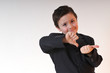 Photo: boy showing ok attitude boy showing ok attitude
