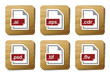 Graphics files icons | Cardboard series Graphics files icons | Cardboard series