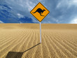 Sign In the Sand - Kangaroo Sign In the Sand - Kangaroo