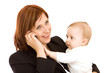 Businesswoman with baby Businesswoman with baby