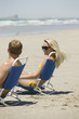 Relaxing on the beach