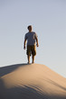 Man Hiking in the Desert