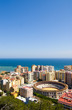 View on Malaga and the sea