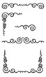 Set of original design elements