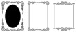 Set of original decorative frames