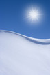 Schneewehe, Oetztal, Sonne