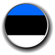 estonia flag icon - vector button