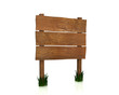 Wooden  signboard