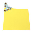 pince à dessin en acier sur post-it en papier recyclé