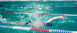 Swimming competition in school pool