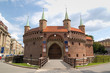 Military building - Barbican in Krakow, Poland